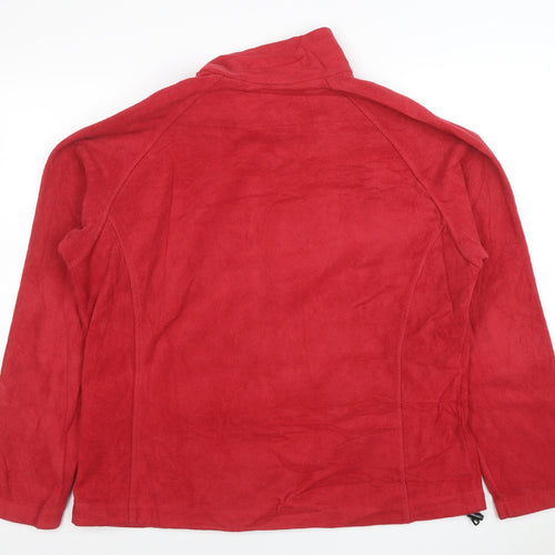 Columbia Unisex Red Fleece Full Zip Outdoor Jacket XL