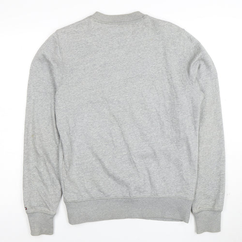 Tommy Hilfiger Men's Grey Logo Crew Neck Sweatshirt Size S