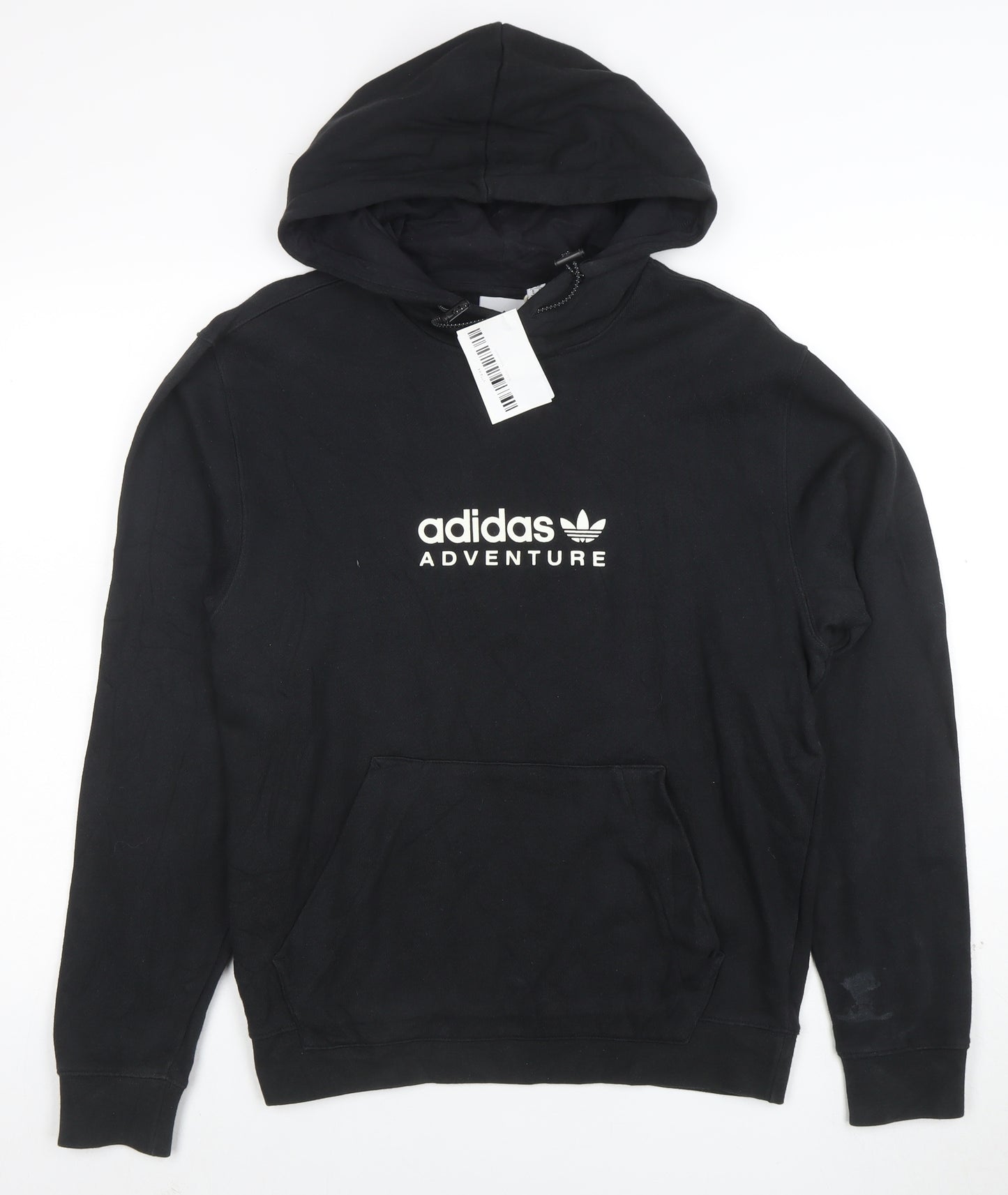 Adidas Men's Black Pullover Hoodie Adventure Logo Size S