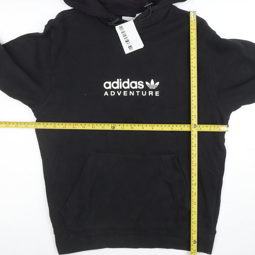 Adidas Men's Black Pullover Hoodie Adventure Logo Size S