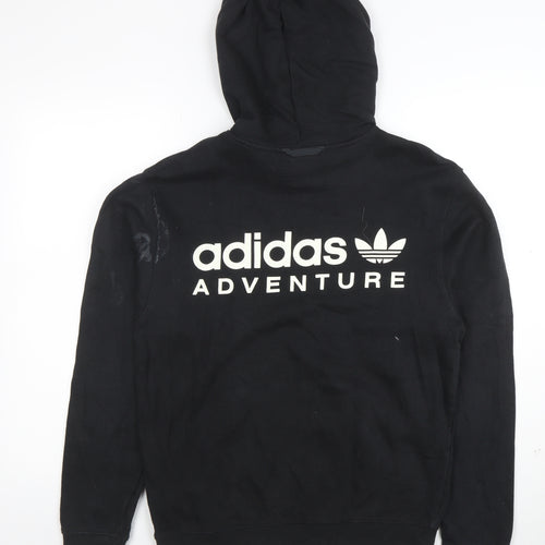 Adidas Men's Black Pullover Hoodie Adventure Logo Size S