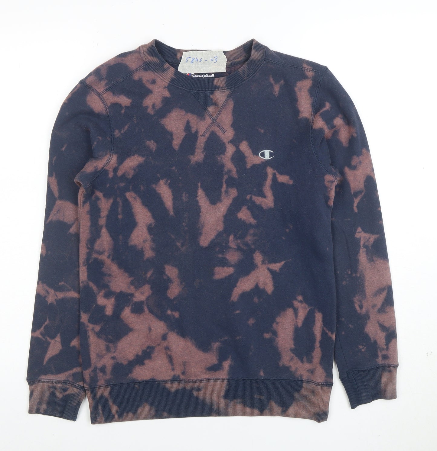 Champion Men's Multicoloured Tie Dye Pullover Sweatshirt M