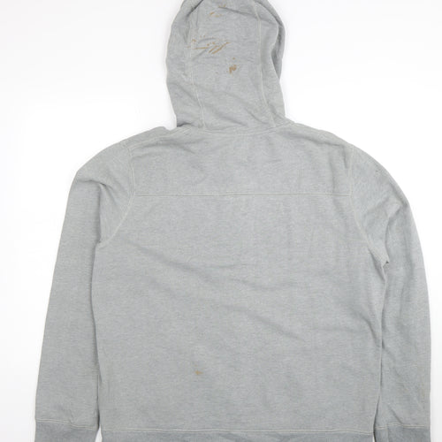 Timberland Mens Grey 2XL Full Zip Regular Fit Hoodie