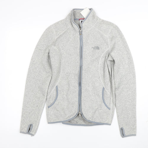 The North Face Women's Grey Fleece Full Zip Jacket Size S