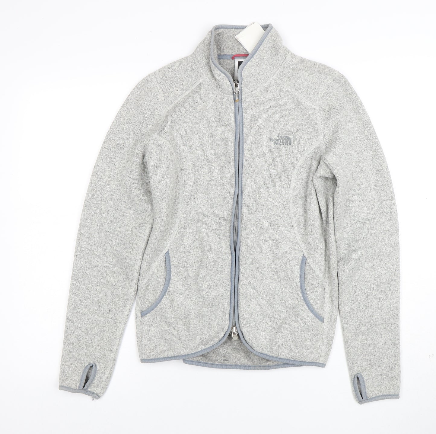 The North Face Women's Grey Fleece Full Zip Jacket Size S