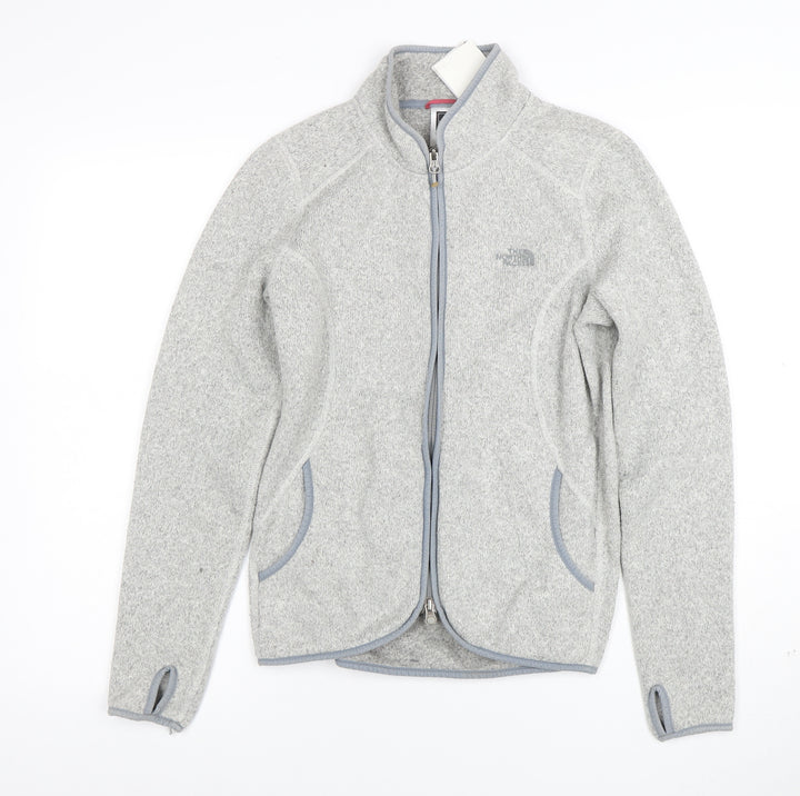 The North Face Women's Grey Fleece Full Zip Jacket Size S