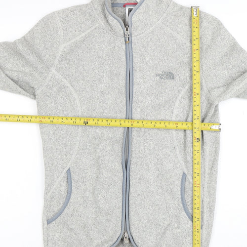 The North Face Women's Grey Fleece Full Zip Jacket Size S