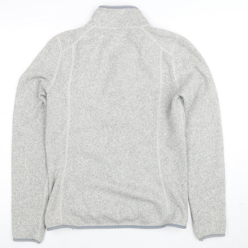 The North Face Women's Grey Fleece Full Zip Jacket Size S