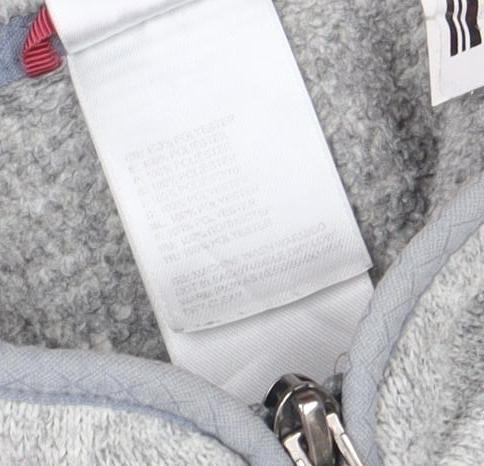 The North Face Women's Grey Fleece Full Zip Jacket Size S