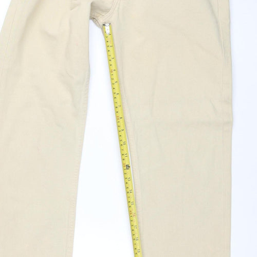 Levi's 501 Men's Beige Straight Jeans W30 L32 Cotton Classic Fit
