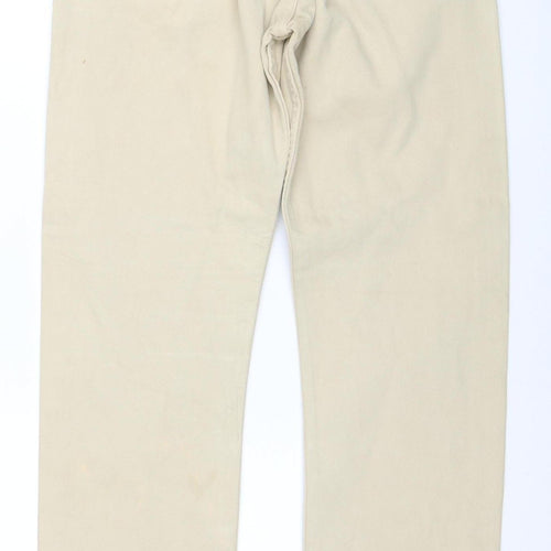Levi's 501 Men's Beige Straight Jeans W30 L32 Cotton Classic Fit