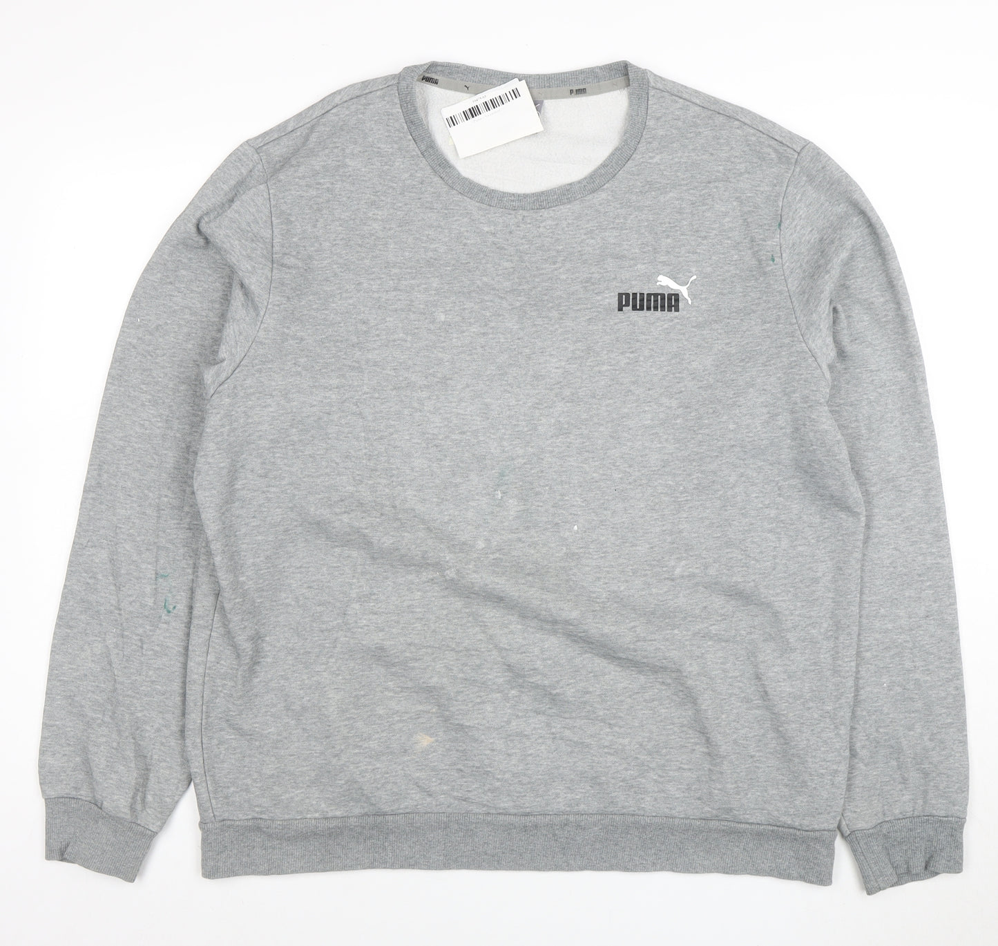 Puma Men's Grey XL Crew Neck Pullover Sweatshirt