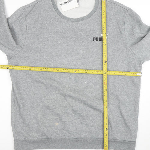 Puma Men's Grey XL Crew Neck Pullover Sweatshirt