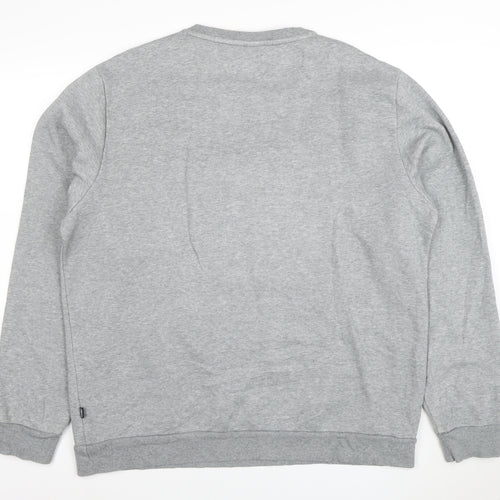 Puma Men's Grey XL Crew Neck Pullover Sweatshirt