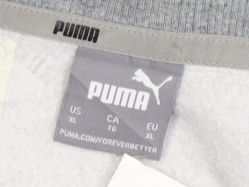 Puma Men's Grey XL Crew Neck Pullover Sweatshirt