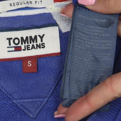 Tommy Jeans Men's Blue Crew Neck Pullover Sweatshirt Size S