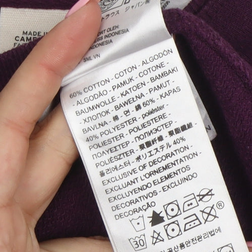 Levi's Womens Purple XS Pullover Graphic Logo Sweatshirt