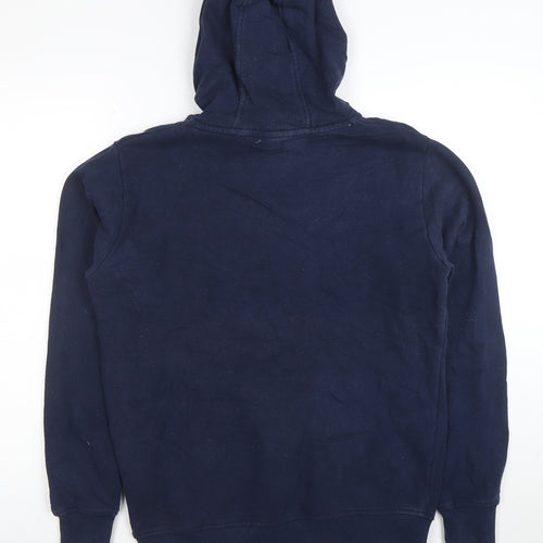 Ellesse Women's Navy Blue Pullover Hoodie UK 12 Cotton Blend Logo Sport Style