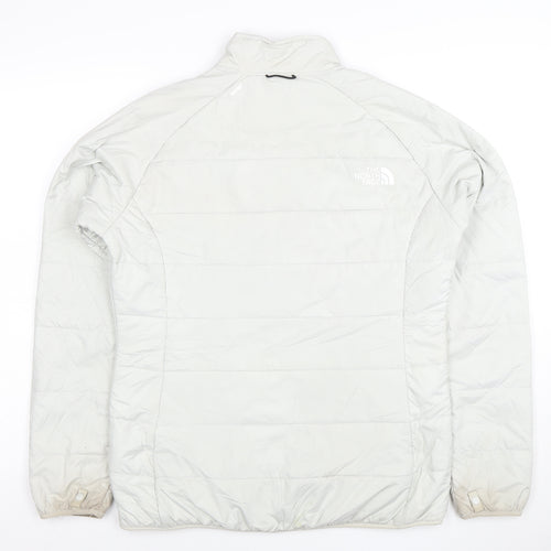 The North Face Women's White Puffer Jacket M Lightweight Polyester