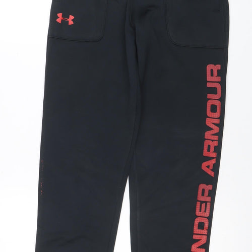 Under Armour Boys Black Jogger Activewear Trousers 14 Years Moisture Wicking