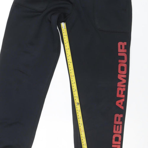 Under Armour Boys Black Jogger Activewear Trousers 14 Years Moisture Wicking
