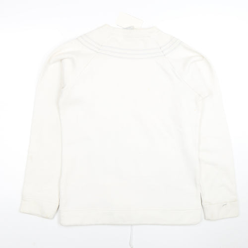 Adidas Men's White Regular Fit Pullover Sweatshirt M