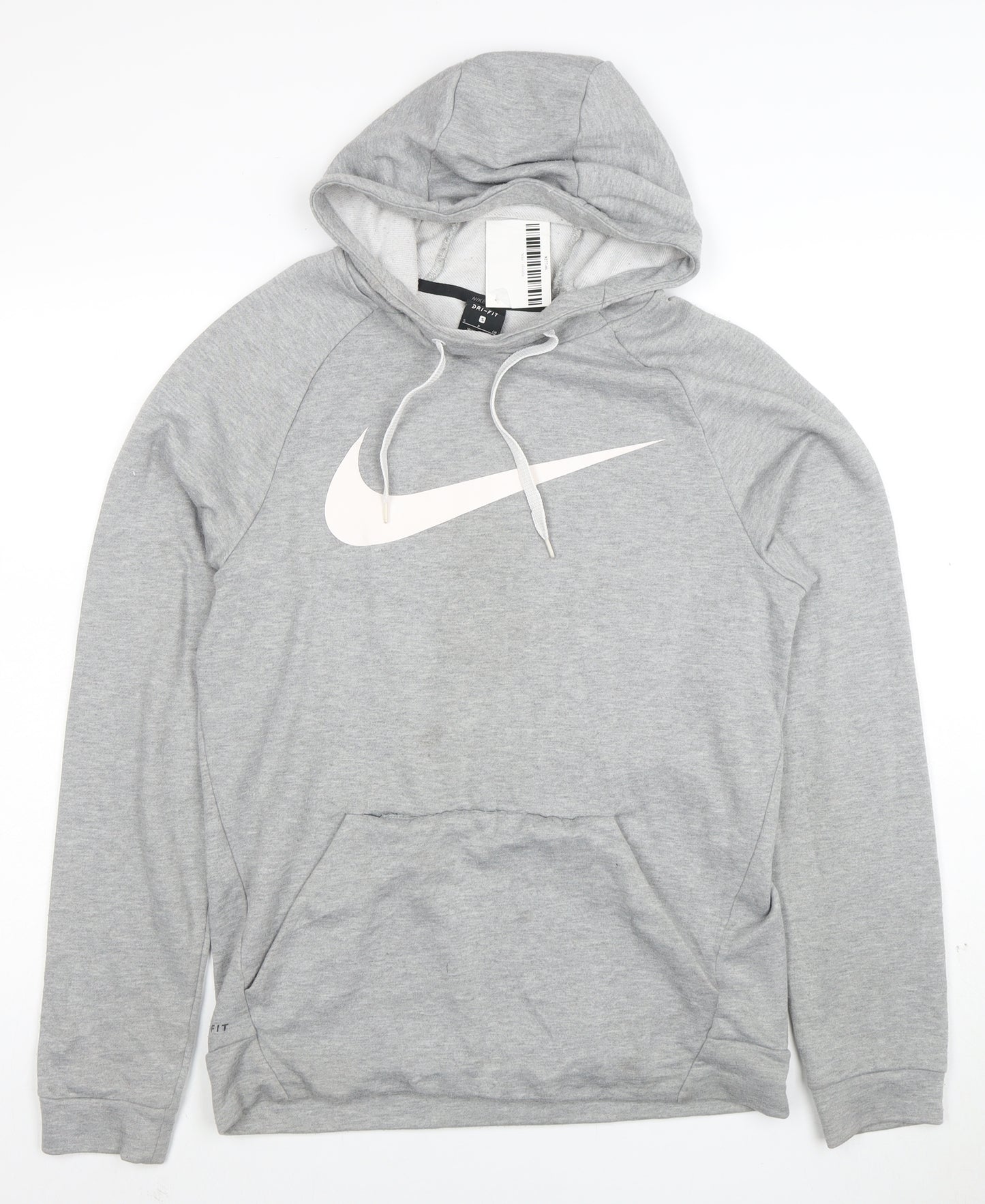 Nike Women’s Grey Dri-FIT Pullover Hoodie Small Lightweight Gymwear