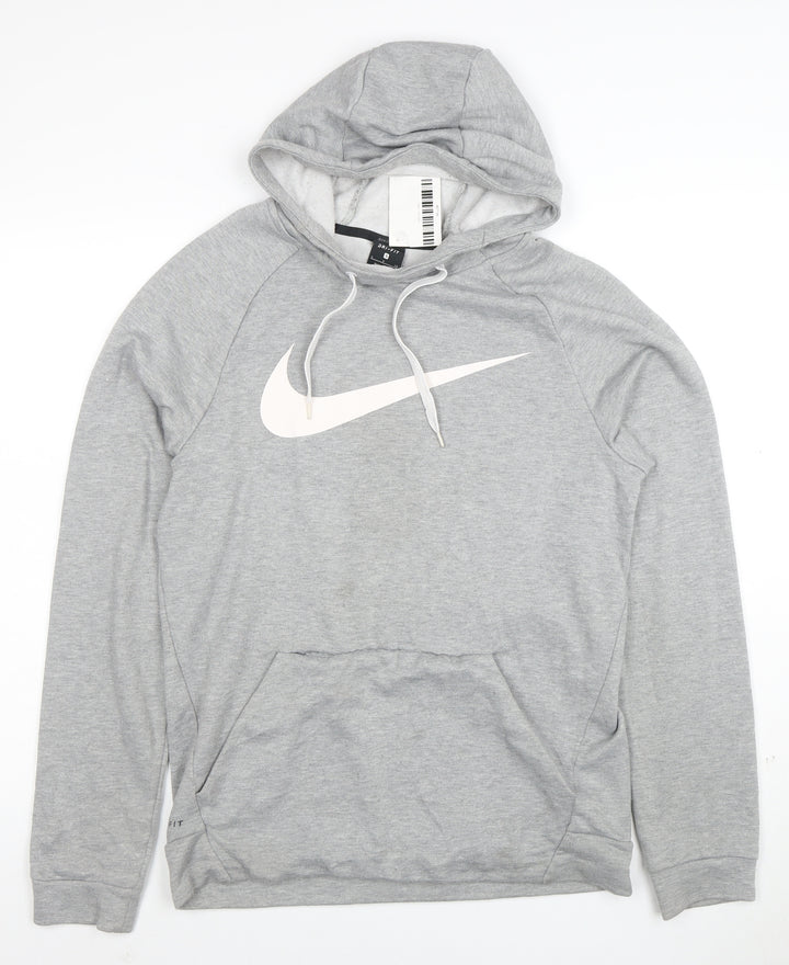 Nike Women’s Grey Dri-FIT Pullover Hoodie Small Lightweight Gymwear
