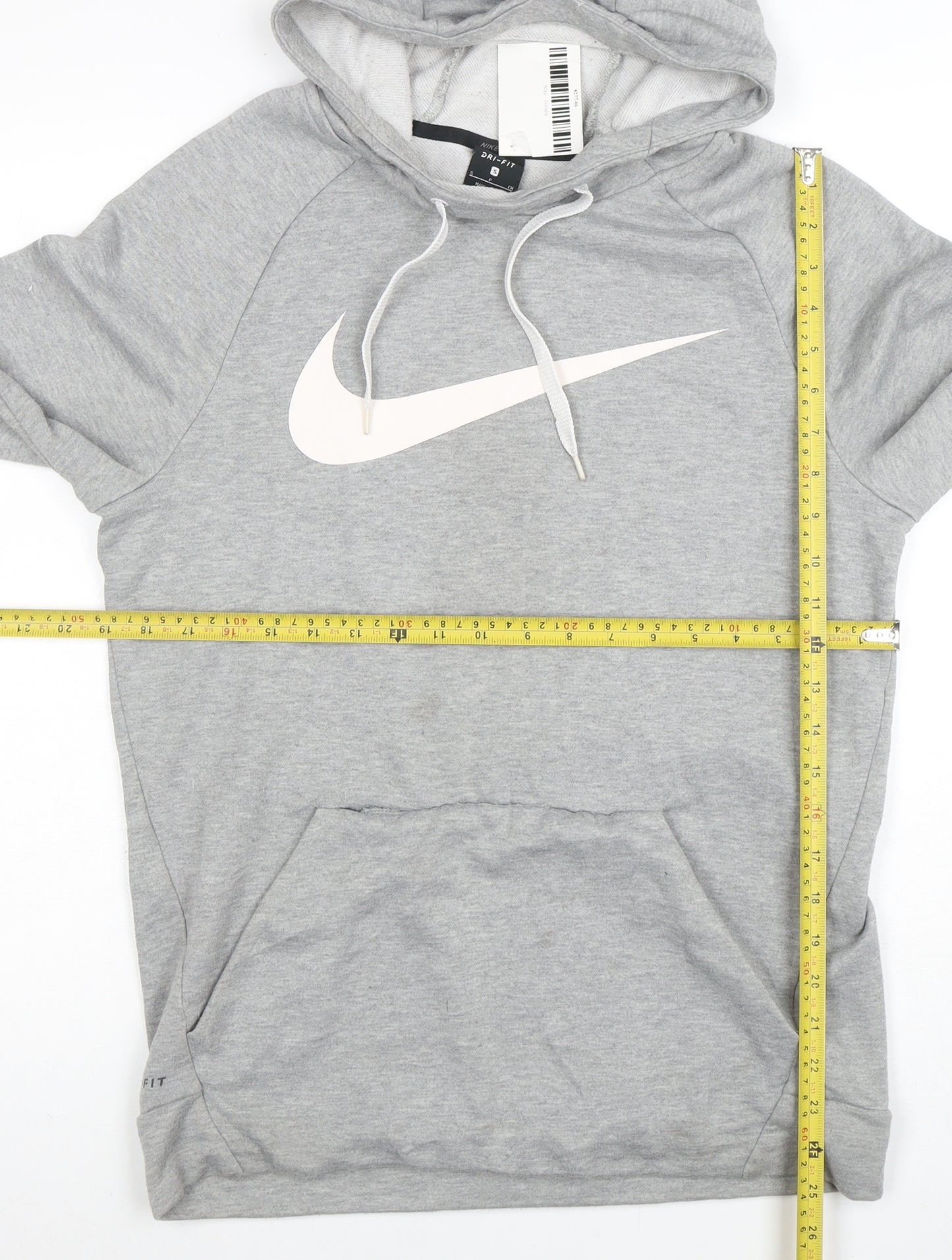 Nike Women’s Grey Dri-FIT Pullover Hoodie Small Lightweight Gymwear