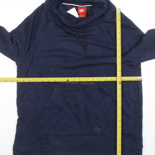 Nike Women's Navy Blue Pullover Hoodie Sweatshirt Size S