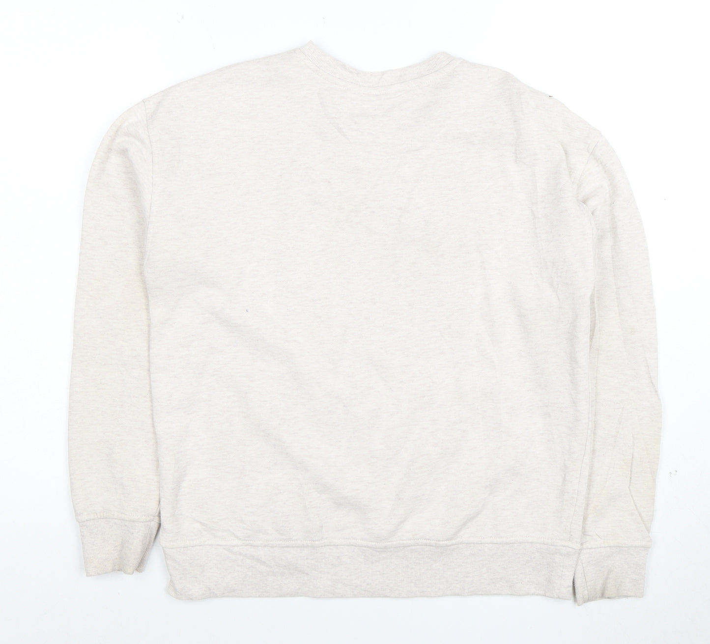 Disney Womens Beige Sweatshirt 2XS Mickey & Pluto Graphic Pullover