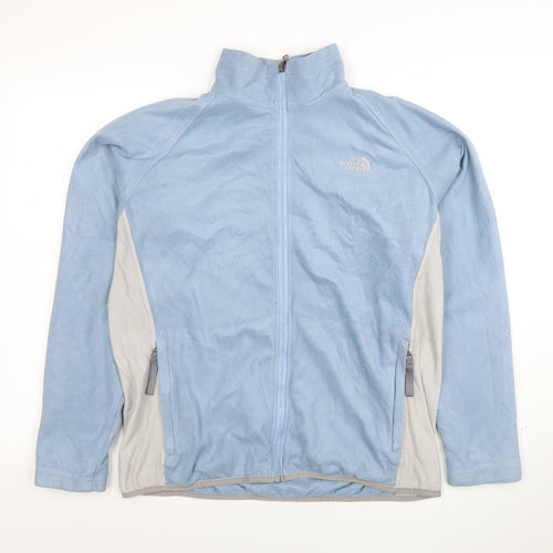 The North Face Women's Blue Fleece Full Zip Jacket Size L