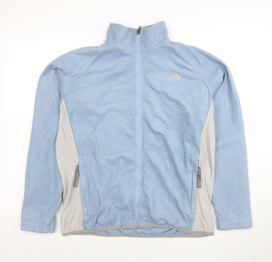 The North Face Women's Blue Fleece Full Zip Jacket Size L
