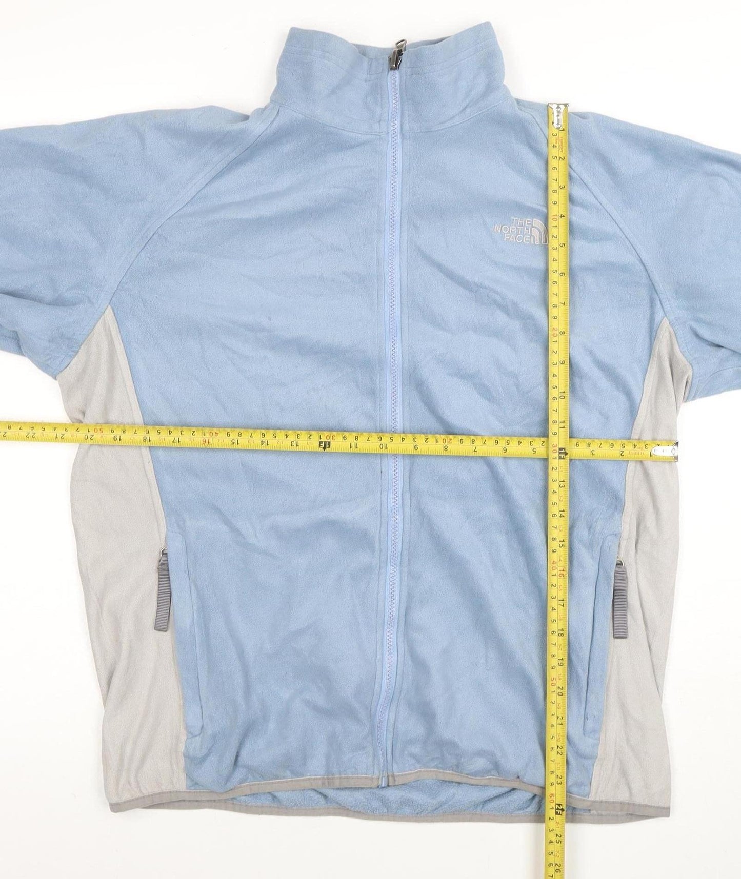 The North Face Women's Blue Fleece Full Zip Jacket Size L
