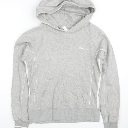Champion Women's Grey Pullover Hoodie Size S Cotton Blend
