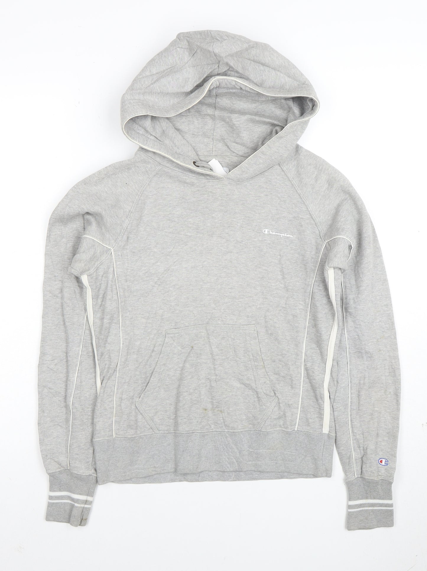 Champion Women's Grey Pullover Hoodie Size S Cotton Blend
