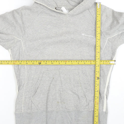 Champion Women's Grey Pullover Hoodie Size S Cotton Blend