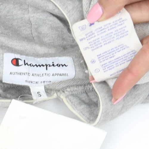 Champion Women's Grey Pullover Hoodie Size S Cotton Blend