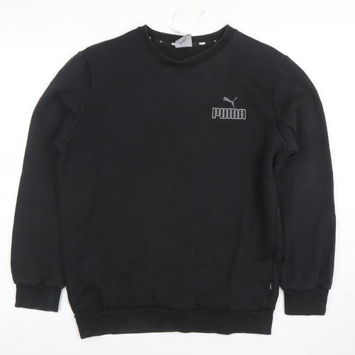 Puma Men's Black Small Pullover Crew Neck Sweatshirt