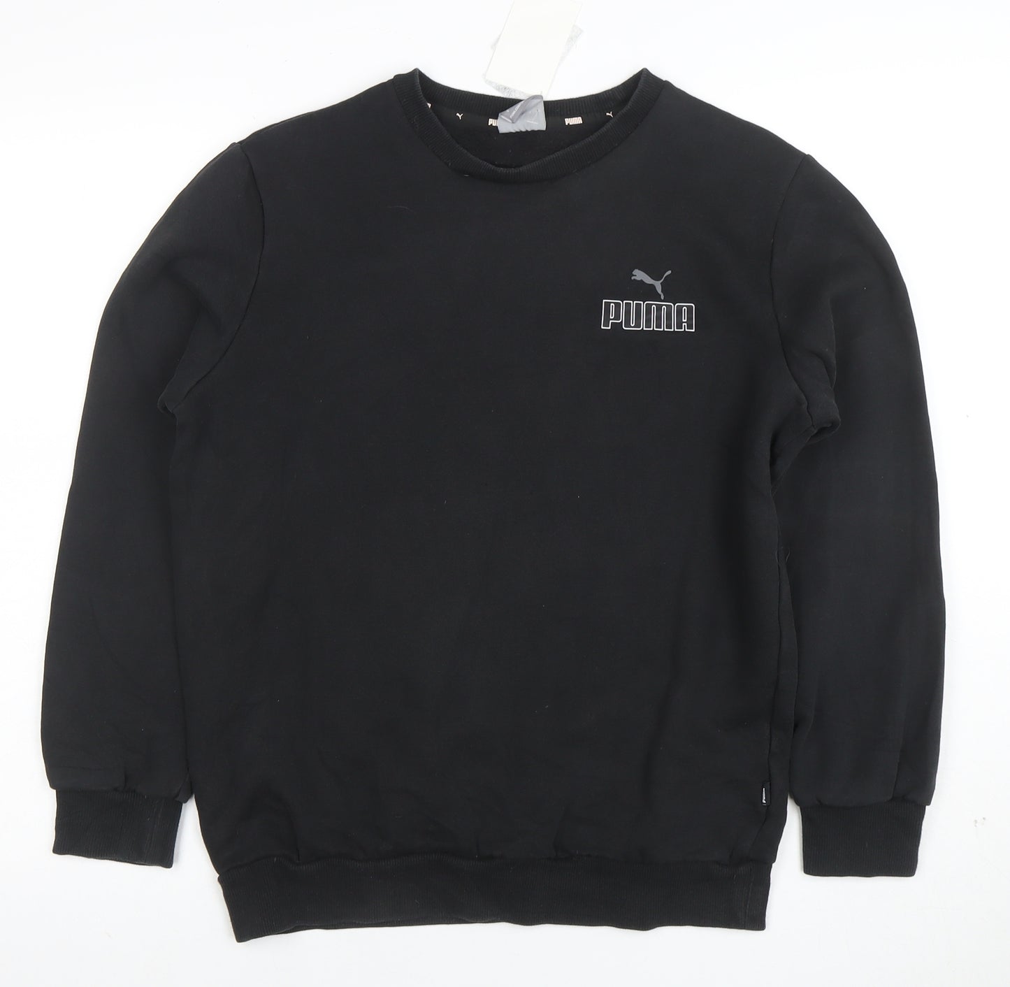 Puma Men's Black Small Pullover Crew Neck Sweatshirt