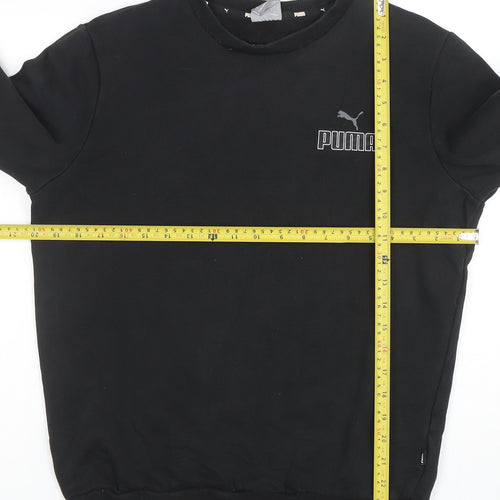 Puma Men's Black Small Pullover Crew Neck Sweatshirt