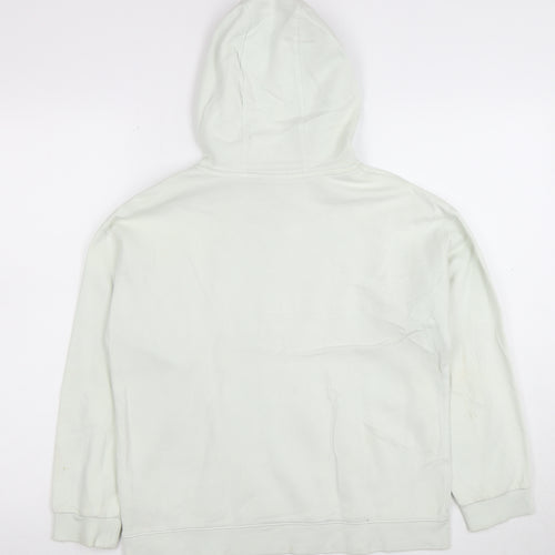 Nike Girls White Pullover Hoodie Loose Fit Size 146 Logo Sportswear
