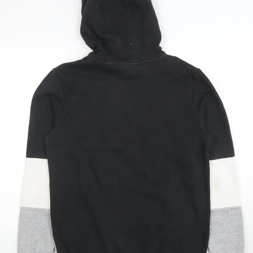 Adidas Men's Black XL Pullover Hoodie Grey Trim Sportswear