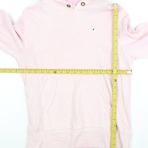 Champion Womens Pink Medium Pullover Hoodie Cotton Blend Casual