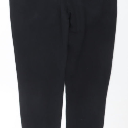 Kappa Mens Black Small Jogger Sweatpants Fleece Tapered Fit