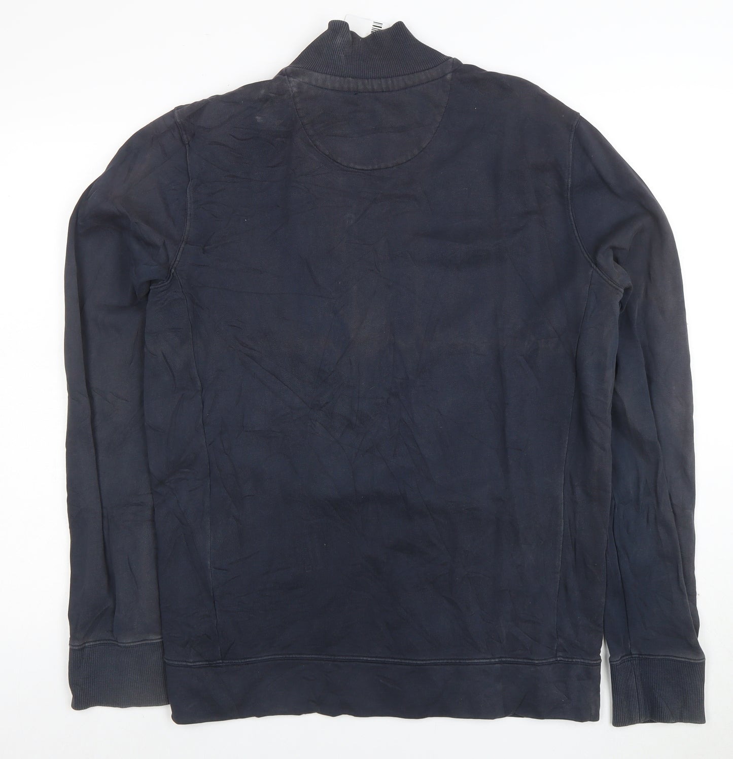 Hugo Boss Men's Blue Full Zip Sweatshirt Size L Cotton Blend
