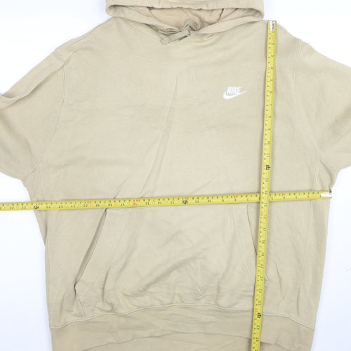 Nike Men's Beige XL Pullover Hoodie Fleece Sweatshirt