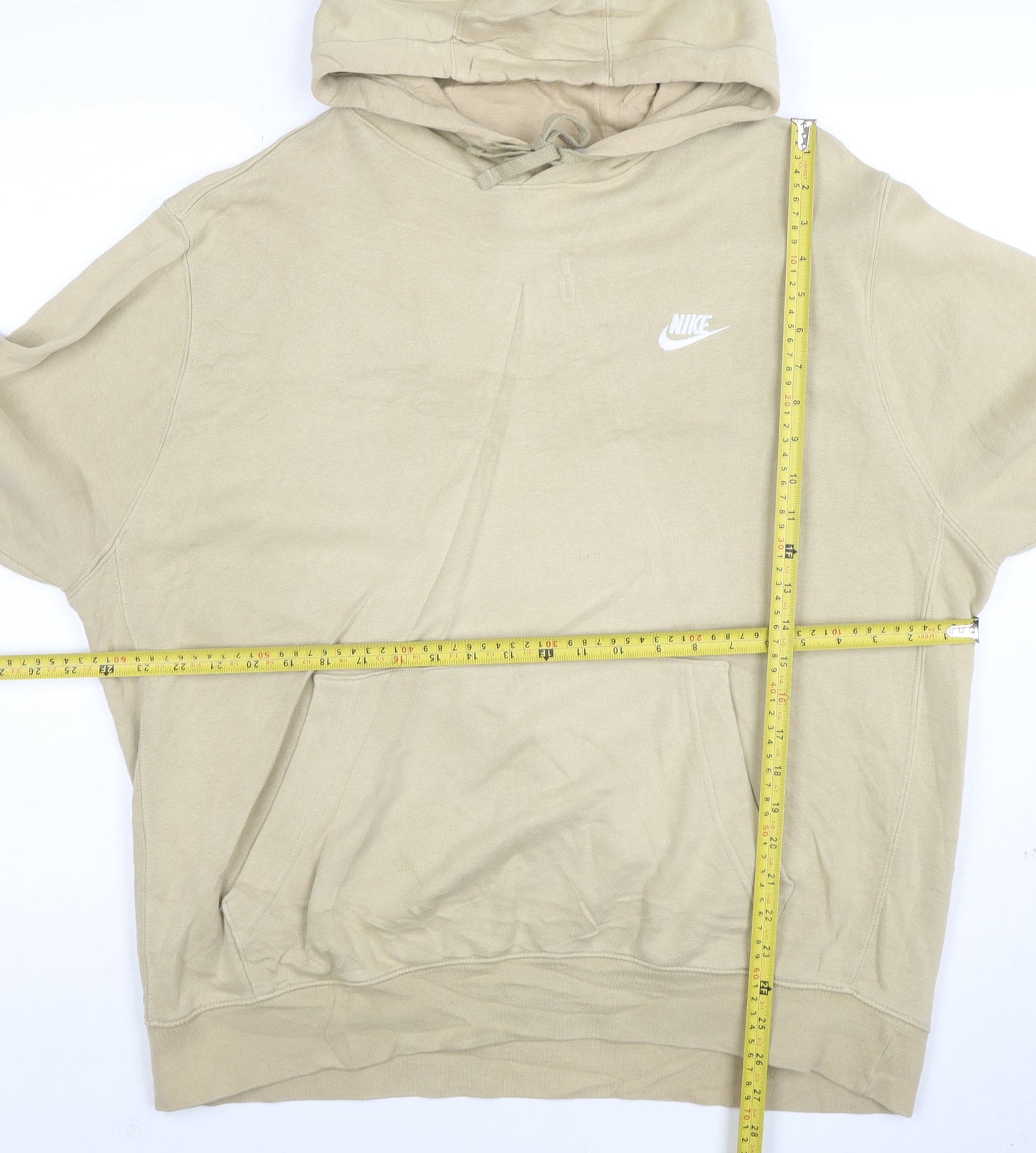 Nike Men's Beige XL Pullover Hoodie Fleece Sweatshirt