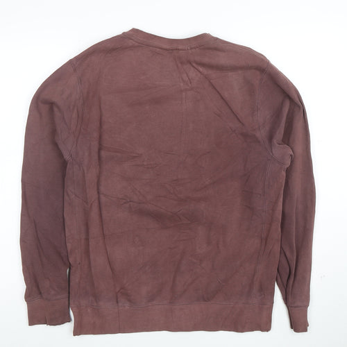 Nike Men's Brown Crew Neck Pullover Sweatshirt Size S