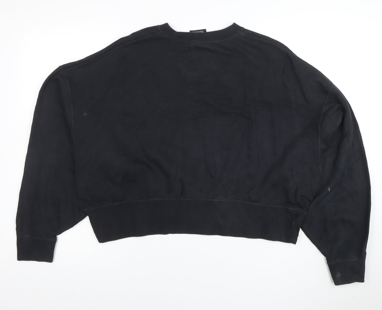 Nike Women's Black XS Cropped Crew Neck Sweatshirt